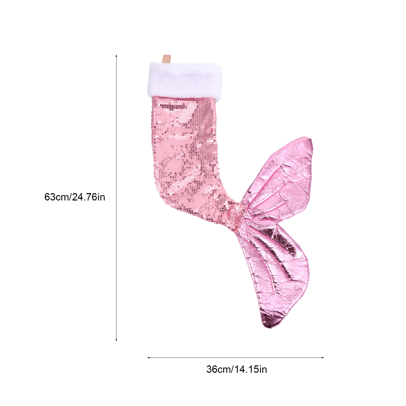 Hiasan Natal Ekor Duyung Payet - Christmas Stocking Hanging ulasan dan harga