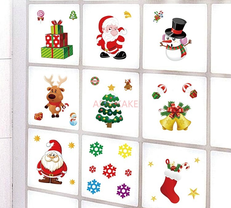 1 Buah Stiker Jendela Statis N - Snowflake Window Decal ulasan dan harga