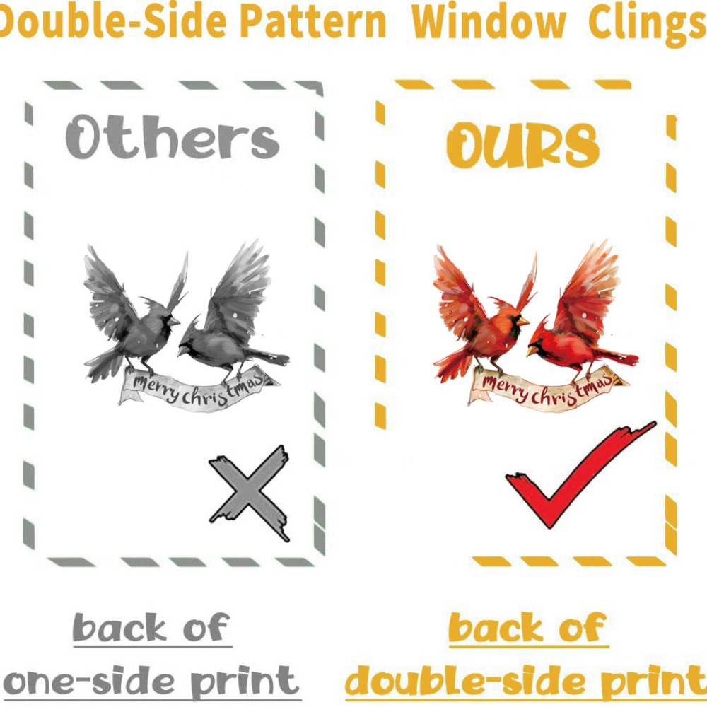9 buah Stiker Jendela Natal Bu - Snowflake Window Decal ulasan dan harga