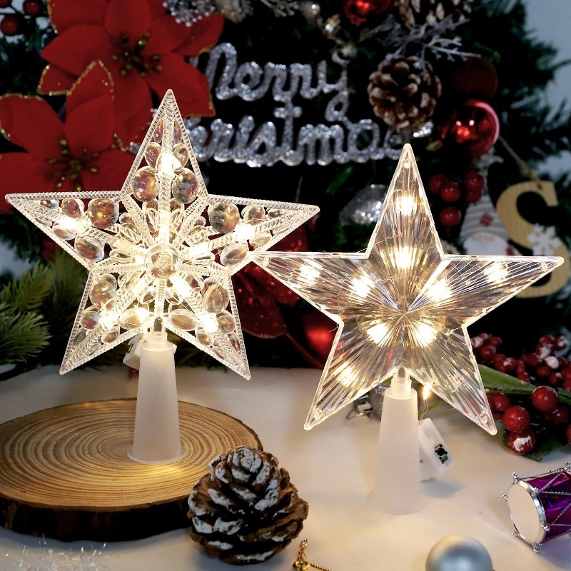 Hiasan Pohon Natal 15cm, Binta - Star Tree Topper ulasan dan harga