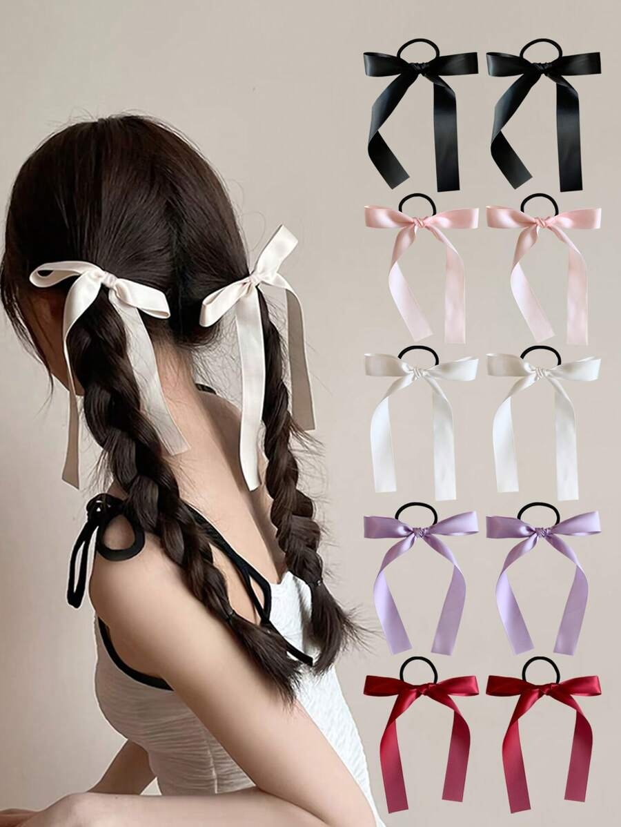 2 buah/set aksesoris rambut pi - Ribbon Bow Gift ulasan dan harga