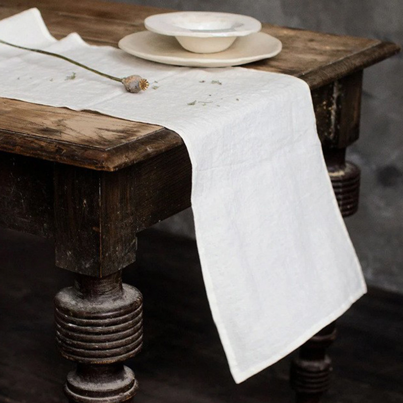 Taplak Meja Linen 100% Stone W - Christmas Table Runner ulasan dan harga