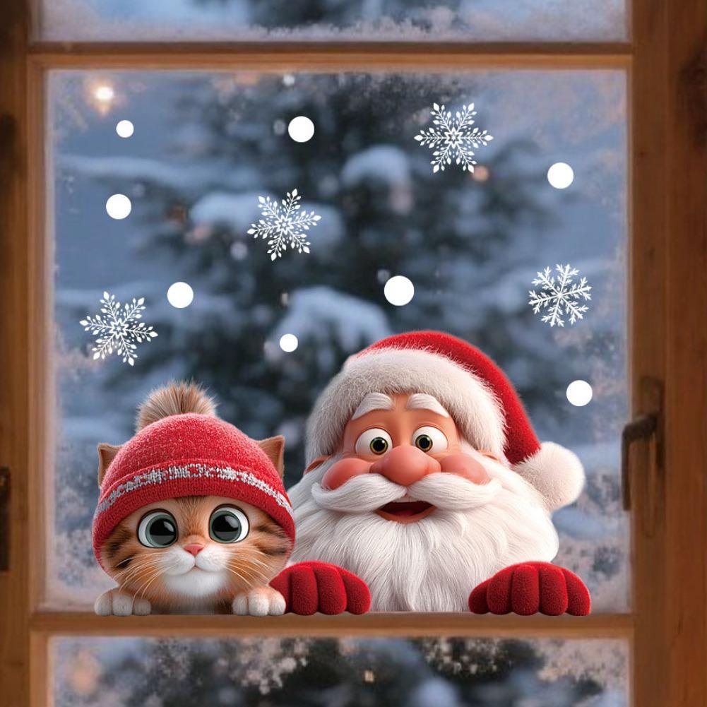 Stiker Cermin Pintu Jendela Na - Snowflake Window Decal ulasan dan harga